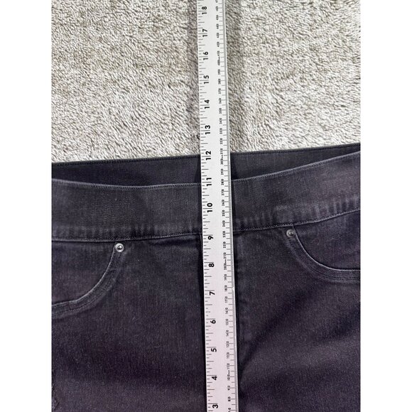 Spanx Denim High Waist Ankle Skinny Jeans Size M Black - Picture 6 of 11